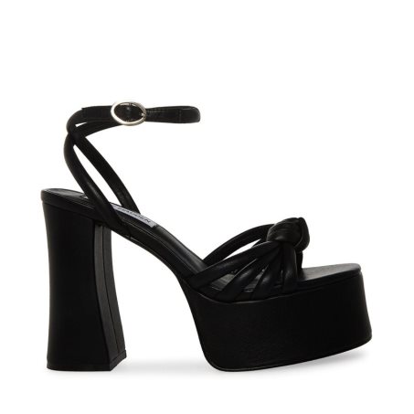 Black Steve Madden Bonnie Women's Heels Sandals | PH 8702EDU